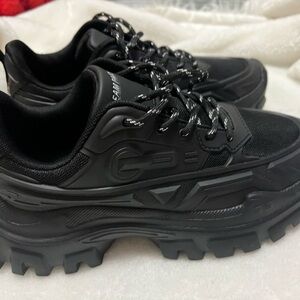 Black Chunky Sneakers